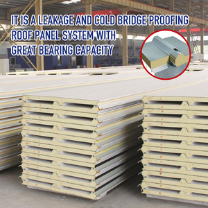 Wholesale <strong>Colorful</strong> Blue Price Pu Pir <strong>Roof</strong> Insulated Aluminium <strong>Sandwich</strong> <strong>Panel</strong> For Warehouse Buildings Made In China - Product Image 6