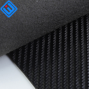 Cuero con Patrón de Tejido de Paja Negra con Revestimiento de Superfibra de 1.4 mm, Material Especial para Coser Volantes, Asientos de Coche y Reposabrazos - Product Image 3