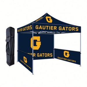 Tente de marché pliable 3x3 m (10x10 pi) avec auvent et parois latérales, série Market, pour événements, OEM, vente en gros, tente publicitaire pour salon professionnel - Product Image 1