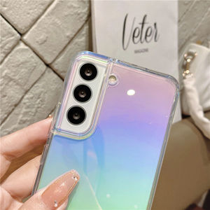 Custodia <span class=keywords><strong>trasparente</strong></span> per cellulare con Glitter sfumato colorato per Samsung S23 A53 A13 A52 A72 <span class=keywords><strong>A51</strong></span> A71 A31 S21 - Product Image 4