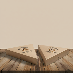 Cajas de Cartón Kraft para Porciones de Pizza, Desechables, Ecológicas, de Grado Alimenticio, para Comida para Llevar, Personalizables con Logotipo y Tamaño - Product Image 6