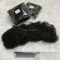 Extensions de tresses 100 % brésiliennes Afro Kinky en cheveux humains bruts Remy, douces et de qualité supérieure pour dreadlocks naturelles