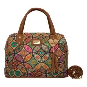 Sac fourre-tout en jute pour femme Fana Dariana, taille moyenne, imprimé léopard, sac de shopping à porter à la main, idéal pour un cadeau - Product Image 3