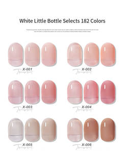 Vernis à ongles en gel UV LED transparent, 182 couleurs, logo personnalisé OEM, printemps-été, gel à ongles nude pour salon de manucure - Product Image 4