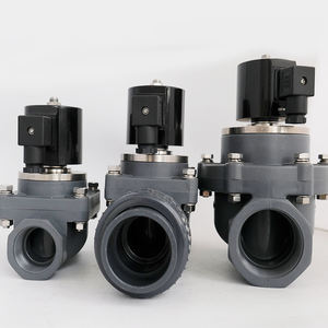 Darhor DN32 DN40 Pilotgesteuertes Säure-Alkali-beständiges UPVC CPVC Magnetventil für 220VAC 24VDC 12VDC - Product Image 4