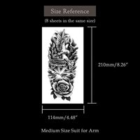 Achetez des tatouages temporaires personnalisés non toxiques pour hommes et femmes, imprimés par transfert d'eau