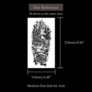 Compre Tatuajes Temporales Personalizados con Transferencia de Agua, No Tóxicos, para Hombres y Mujeres - Product Image 6