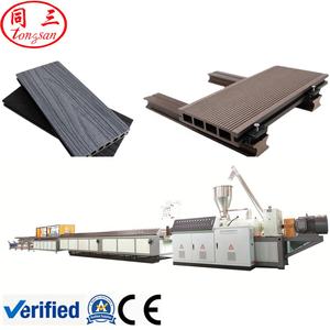 Machine à fabrication de panneaux muraux PE WPC, en bois et plastique, pour revêtement externe de <span class=keywords><strong>maison</strong></span>/pré-assemblée/petite <span class=keywords><strong>maison</strong></span> - Product Image 3