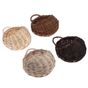 Adornos de mimbre para porches Cestas colgantes de cáscara de coco Cesta de animales de caña de ratán Extensores de plantas Pared Gris Grande Cristiano - Product Image 6
