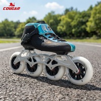 Patins à roulettes de vitesse SK3 professionnels à 4 roues avec cadre léger pour la course sur route en plein air et l'entraînement