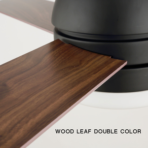 42 pulgadas estilo europeo eléctrica moderna de madera maciza palas ventilador de techo con luz Led - Product Image 3