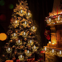 Lampu led dekorasi kembang api mikro Natal, lampu pesta led dekorasi kamar