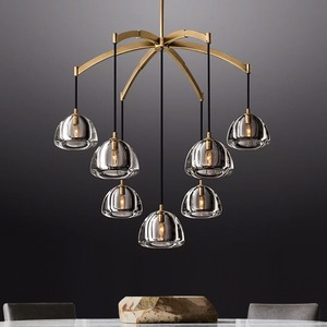 Lámparas Colgantes Lineales Modernas y Sencillas de Estilo Americano, Lámparas Colgantes Lineales Medianas <span class=keywords><strong>Allen</strong></span> para Sala de Estar y Comedor - Product Image 1
