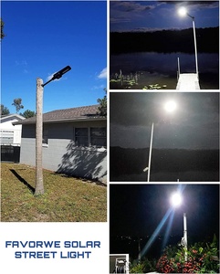 Lámpara Solar para Calle de 150W con Control Remoto, Sensor de Movimiento PIR, Luz LED para Estacionamiento, Encendido al Anochecer, Apagado al Amanecer, Impermeable, con Poste - Product Image 6