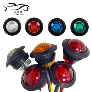 ไฟท้ายรถบรรทุกทรงกลม 12V ไฟเบรกมอเตอร์ไซค์ ไฟเลี้ยวข้าง ไฟเตือนด้านหน้า ด้านหลัง ด้านข้าง สำหรับรถบรรทุก รถกระบะ ATV เรือ - Product Image 1