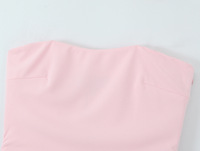 Nuevo Vestido Largo Plisado Midi de Tubo con Cremalleras Tejidas de Cintura Natural para Mujer, Color Sólido, Venta Caliente 2026