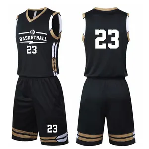 Team Custom Breathable Sublimation Logos Basketball Uniforms For Men