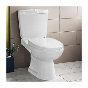 Oferta: Juego Sanitario de Dos Piezas con Sifón en P, Inodoro de Dos Piezas con Descarga por Arrastre en Sri Lanka, Cerámica, Montaje en el Suelo - Product Image 1