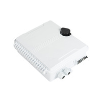 Boîtier de distribution de fibre optique extérieur FTTH 12 cœurs IP65 en ABS, avec presse-étoupe étanche, modèle GPON ONU 2 en 12 ports ST-F222