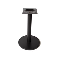 Base de table en fer enduit de poudre noire de conception moderne pour table de restaurnat/base de table basse