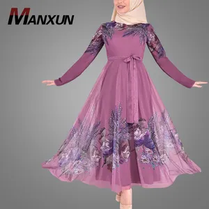 Paintedd Design Islamic Clothing Elegant Customized Muslim Dresses High Quality Women Arabic Abaya