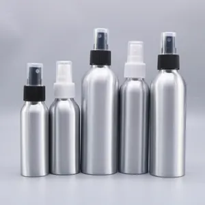 Botella de spray de aluminio de alta Calidad 30ml 50ml 100ml 150ml 200ml 250ml para embalaje de Metal cosmético