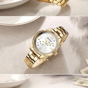 นาฬิกาข้อมือแฟชั่นผู้หญิง CURREN 9009 แบรนด์ดังหรูหรา สายสแตนเลส สไตล์คลาสสิก ของแท้ - Product Image 5