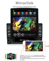 Radio Mobil Stereo DVD Player Android Tesla Layar Vertikal 9,7 inci Universal 2din dengan GPS 4G WIFI Carplay Head Unit Multimedia