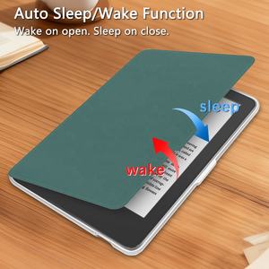 Casing Kobo Kulit PU Berputar untuk Kobo Clara Colour Libra Colour, Penutup Magnetik yang Dapat Dilepas, Kulit Belakang Transparan, Desain Kustom - Product Image 3