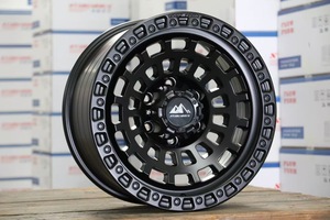 Jante en alliage d'aluminium forgée par centrifugation tout-terrain, modifiée, 16-20 pouces, noire, type Bell - Product Image 4