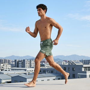 Shorts de course pour hommes, séchage rapide, taille élastique, doublure intégrée, poches latérales, pour jogging, marathon, entraînement en salle de sport, sports - Product Image 2