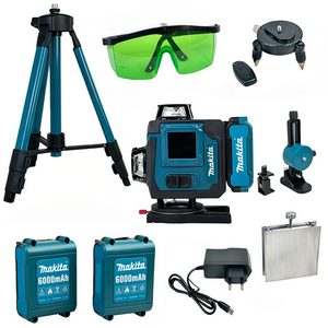 Kit de niveau <span class=keywords><strong>laser</strong></span> best-seller avec deux batteries, boîte à outils et trépied, adapté à la décoration intérieure, bricolage, niveau <span class=keywords><strong>laser</strong></span> haute précision Makita - Product Image 4
