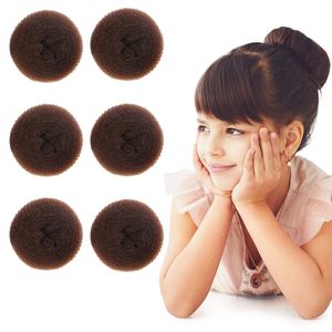 เครื่องทำซาลาเปาโดนัทขนาด2นิ้วสีน้ำตาลพรีเมี่ยมสำหรับเด็กซาลาเปาทำถุงเท้าและบัลเล่ต์ได้ง่ายอุปกรณ์ตกแต่งผม - Product Image 1