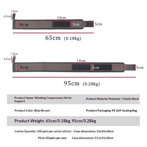 Muñequeras Deportivas para Fitness <span class=keywords><strong>Serie</strong></span> VPG-WL06, Correas de Compresión Ajustables para Hombres y Mujeres, Protección para Entrenamiento de Fuerza, Logotipo XINWEI - Product Image 2