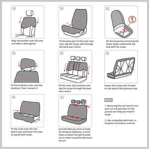 Ensemble <span class=keywords><strong>de</strong></span> <span class=keywords><strong>housse</strong></span> en cuir <span class=keywords><strong>de</strong></span> luxe tissu bébé infantile en plastique étanche dinde Wellfit serviette 7 places complet mignon - Product Image 6