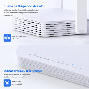 เราเตอร์ ONU XPON OEM WiFi6 AX1800 1800Mbps ใยแก้วนำแสง พร้อม CPU Dual Core ZX279128S และ 4 เสาอากาศ MU-MIMO สำหรับโซลูชันเครือข่าย - Product Image 3