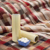 Rollo Jumbo de PVC antivaho, película elástica, envoltura adhesiva suave para embalaje de alimentos, para champiñones, aperitivos de Chocolate, azúcar, leche, a prueba de humedad
