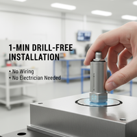 Solution de maintenance prédictive sans fil pour pompe à moteur, capteur de température et de vibration triaxiale GZ-WTVS