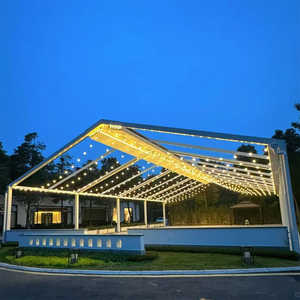 Auvent motorisé de patio pliant toit rétractable Pvc restaurant électrique pergola en aluminium auvent extérieur - Product Image 3