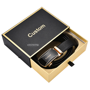 Custom Logo Personalized Belt <b>Packaging</b> Drawer Box Sliding Paper Gift Box for Wholesale Direct Sales - Product Image 1