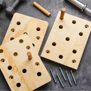 Tabla de escalada de madera maciza para ejercicio en interiores, equipo de gimnasio para adultos, niños y familias. - Product Image 1