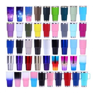 Custom Logo 304 Stainless Steel Car 30oz Travel Tumblers Cup Powder Coated Water Bottle Cup 30 oz <b>Coffee</b> Mug with Lid - Product Image 5