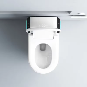 <span class=keywords><strong>WC</strong></span> intelligent en céramique blanc à poser au sol, chasse d'eau automatique, double chasse, télécommande, toilette intelligente monobloc - Product Image 3