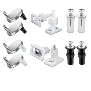 Dispositivo estensibile combinazione superiore in gomma di fissaggio del sedile del water vite bullone finitura in acciaio inossidabile per set di ferramenta da bagno - Product Image 1