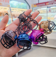 Mini Casque de Rugby Créatif Personnalisé, Petit Casque Américain, Porte-clés 3D, Cadeau, Vente en Gros
