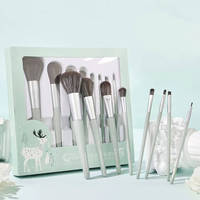 Kartlan Haute Qualité Lumière Luxe 8pcs Tout en Un Outils de Maquillage Fond de Teint Correcteur Yeux Lèvres Pinceau Cosmétiques Ensemble de Pinceaux de Maquillage