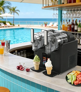 <span class=keywords><strong>Machine</strong></span> <span class=keywords><strong>à</strong></span> slush silencieuse pour hôtels, <span class=keywords><strong>machine</strong></span> <span class=keywords><strong>à</strong></span> slush industrielle <span class=keywords><strong>à</strong></span> 2 réservoirs avec pièces détachées fiables - Product Image 1