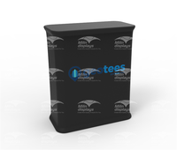 Table pop-up rectangulaire avec logo personnalisé, comptoir pop-up pour salons professionnels et événements