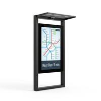 Señalización Digital para Paradas de Autobús de 3000 Nits, Pantalla Antideslumbrante con Unión Óptica Completa y Sensor de Brillo Automático, Anti-Vandálica IK10
