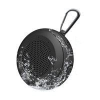 Haut-parleur de douche portable avec spectacle de lumière, radio FM, microphone, étanche, haut-parleur à ventouse